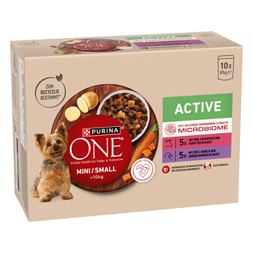 Purina ONE Mini Active kapsička 10 x 85g