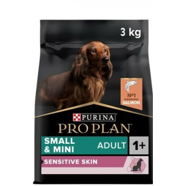 Pro Plan Small  Adult Sensitiv Skin losos 3kg mini