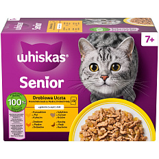 Whiskas kapsička Senior Drůbeží Hody v želé 12 x 85 g 