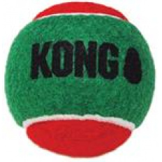 Kong Hračka tenis vánoč. Míček 3ks M 