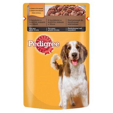 Kapsička Pedigree Adult 100g Hovězí s Jehněčím Mix