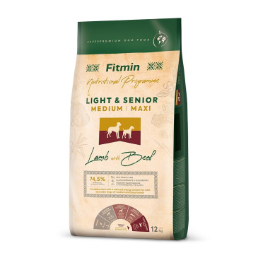 Fitmin Medium Maxi Light Senior Lamb With Beef 12 kg