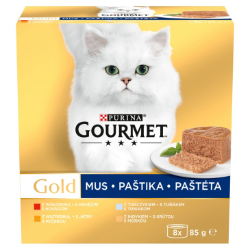 Gourmet Gold multipack paštiky 8 x 85g