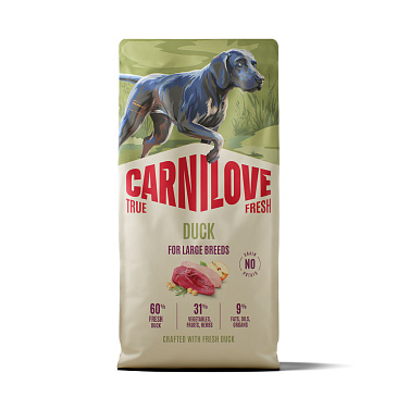 Carnilove True Fresh Dog Duck for Adult Large 12 kg