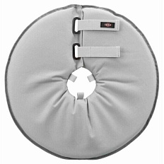 Ochranný měkký límec "disk", polyester/pěna, šedá