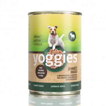 Yoggies jehněčí konzerva pro psy s bramborem 400g