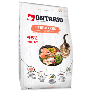 ONTARIO Cat Sterilised Salmon 6,5kg