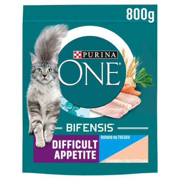 Purina ONE Difficult Appetite s treskou 800g