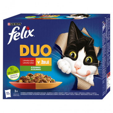 FELIX Fantastic Duo lahodný výběr v želé se zeleninou 12 x 85 g